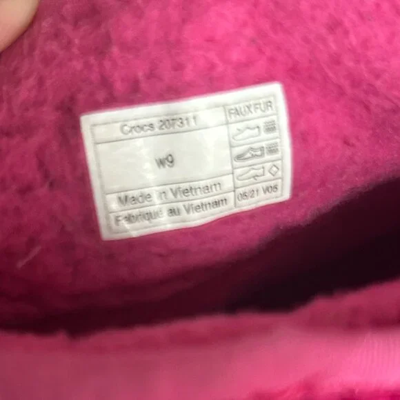 Crocs Women's 9 Classic Neo Puff Shorty Winter Boots Snow, Candy Pink Stucco EUC - Picture 3 of 6